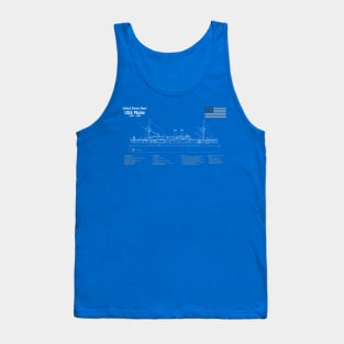 USS Maine battleship cruiser ACR-1 - ADpng Tank Top